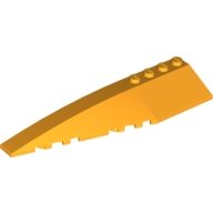 Lego kostka (kostička) 12x3 klín levý zkosený, světle oranžová (6028039)